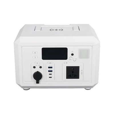 Mobil strømløsning 600W med trådløs ladekapasitet Utendørsforsyning