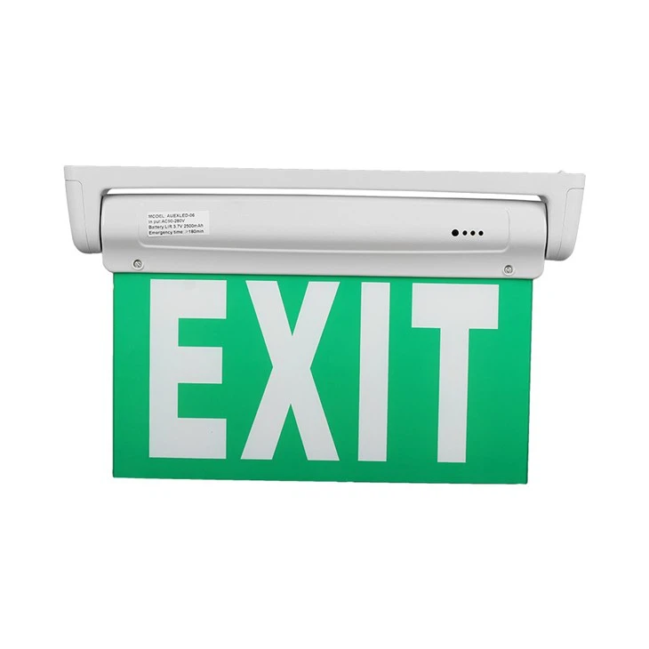Led Salida Emergency Sign Light Wall Surface Emergency Exit Light 3.6V2500Mah 3-Hours Emergency Duration