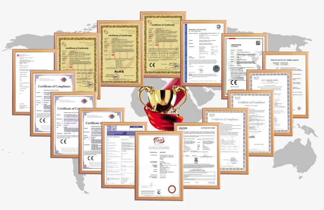 LED emergency Certificate LED emergency Certificate